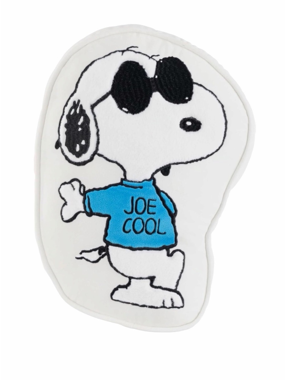 Peanuts Snoopy Joe Cool White Plush Throw Pillow Cozy Home Decor NWT